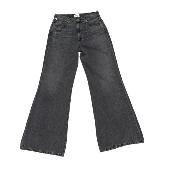 Citizens Of Humanity Denim - Citizens of Humanity Annina Premium Vintage Wide Leg Dark Gray Jeans W27 USA